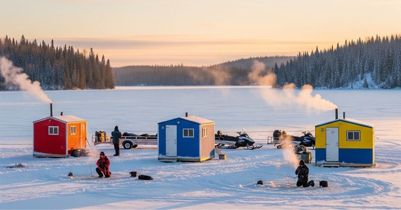 Experience the Rush of Ice Fishing in the Canadian Winter Wonderland, ice fishing gamble game